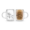 Disney Mickey and Pluto Aroma Glass Mugs, 13.5 oz
