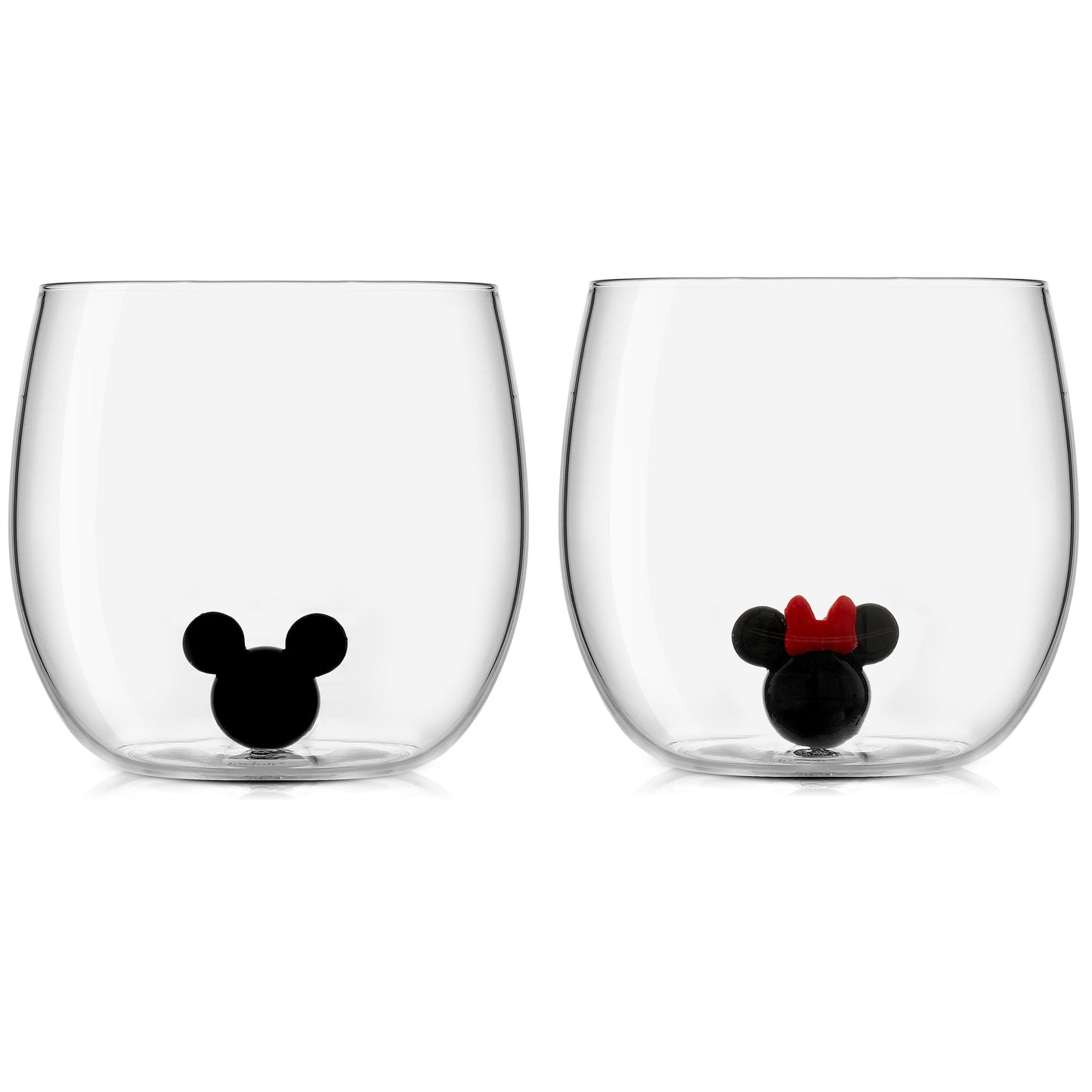 Disney Mickey & Minnie 3D Icon Short Glass Set