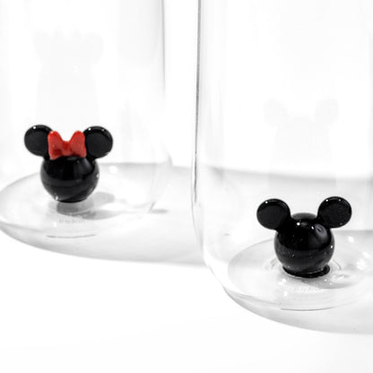 Disney Mickey & Minnie 3D Icon Short Glass Set