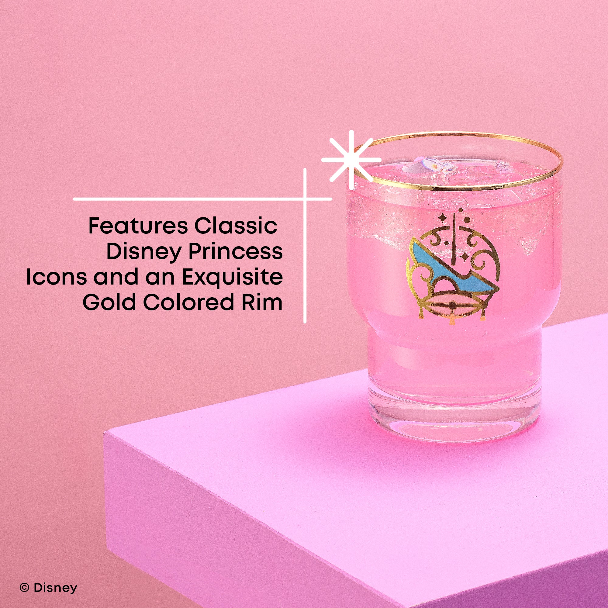 Disney Princess Iconic Short Drinking Glasses | JoyJolt