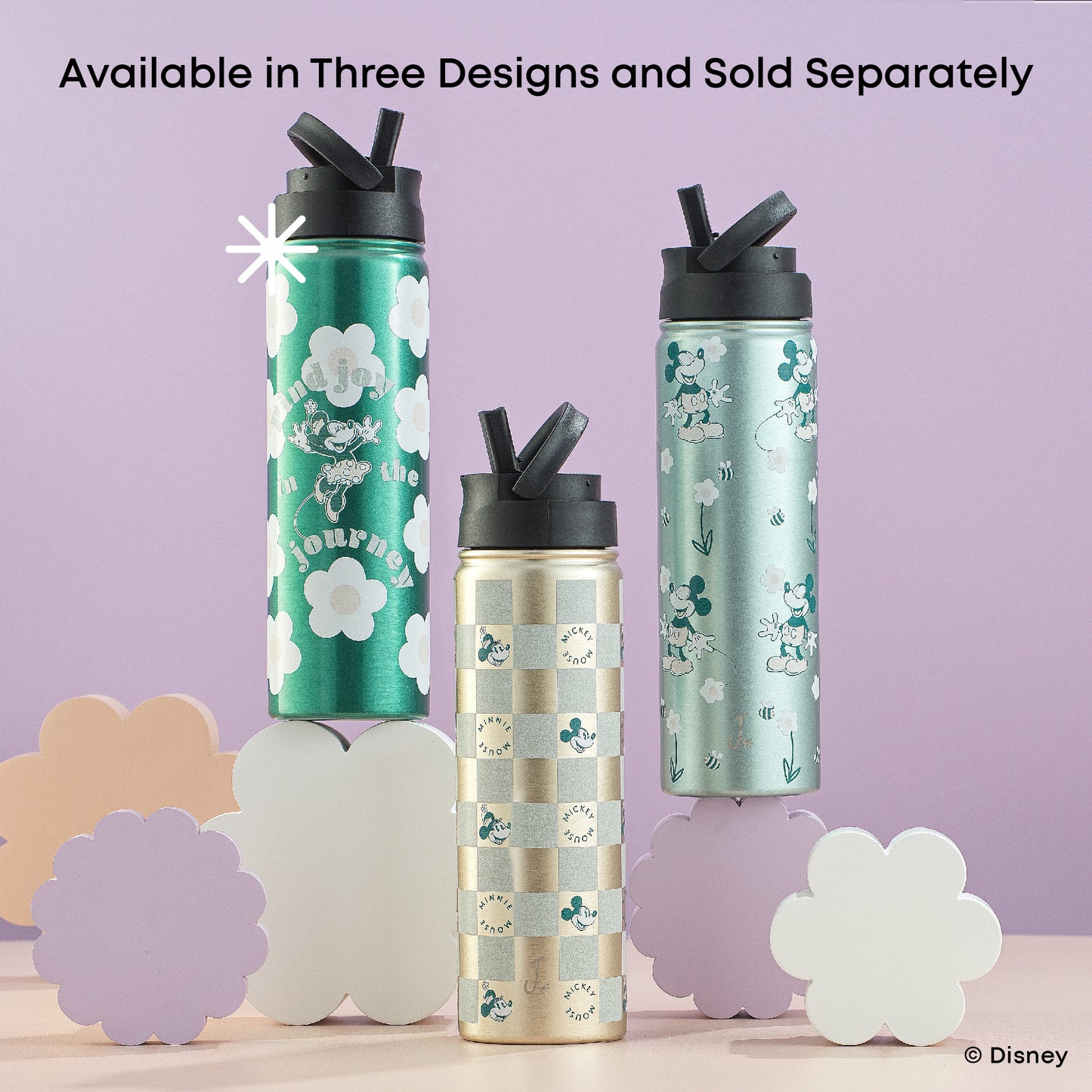 Disney Retro Vintage Mickey & Minnie Stainless Steel Water Bottle