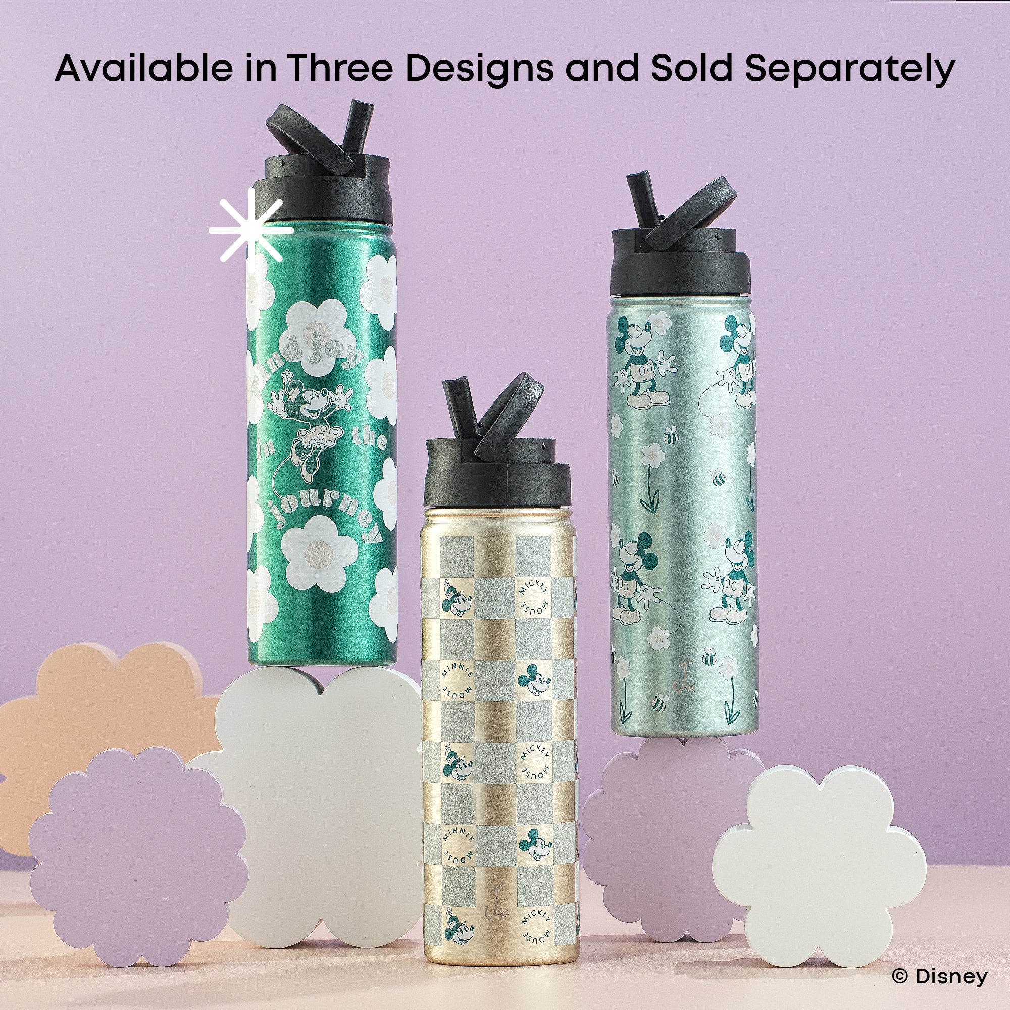 Disney Retro Vintage Mickey & Minnie Stainless Steel Water Bottle