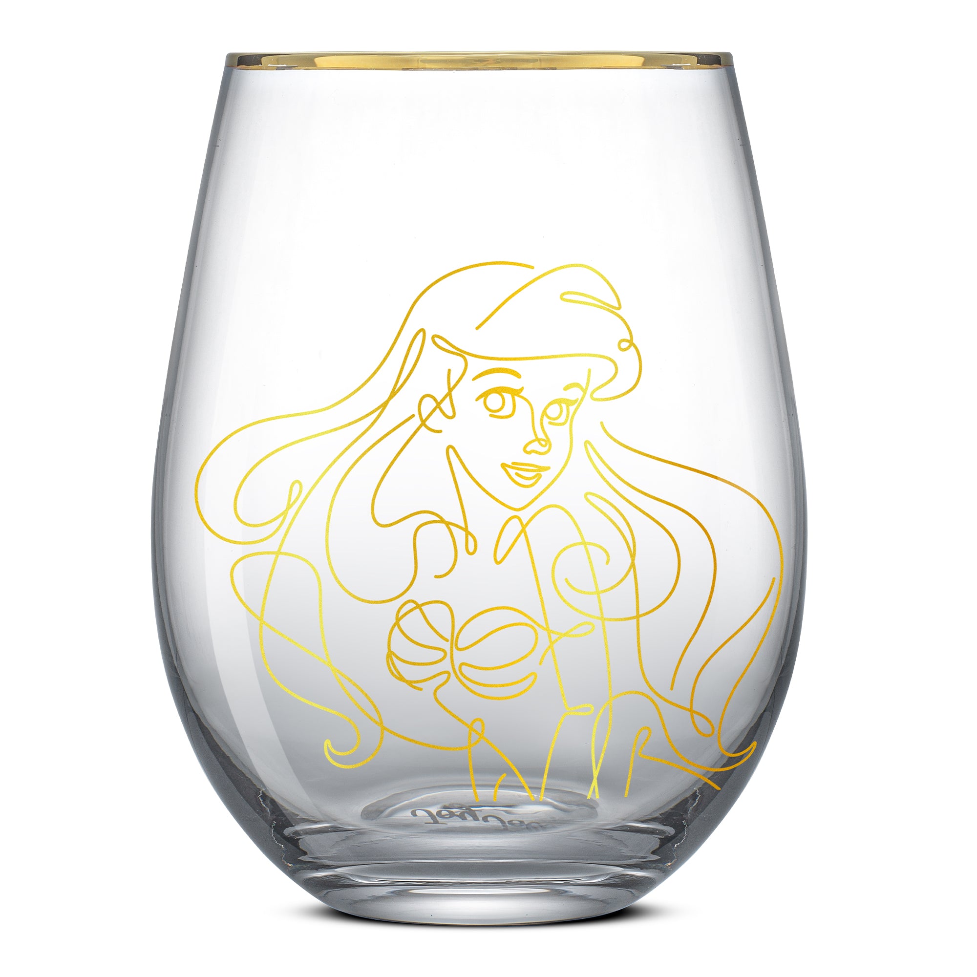 Disney Princess Sketch Stemless Drinking Glasses - Thumbnail 4