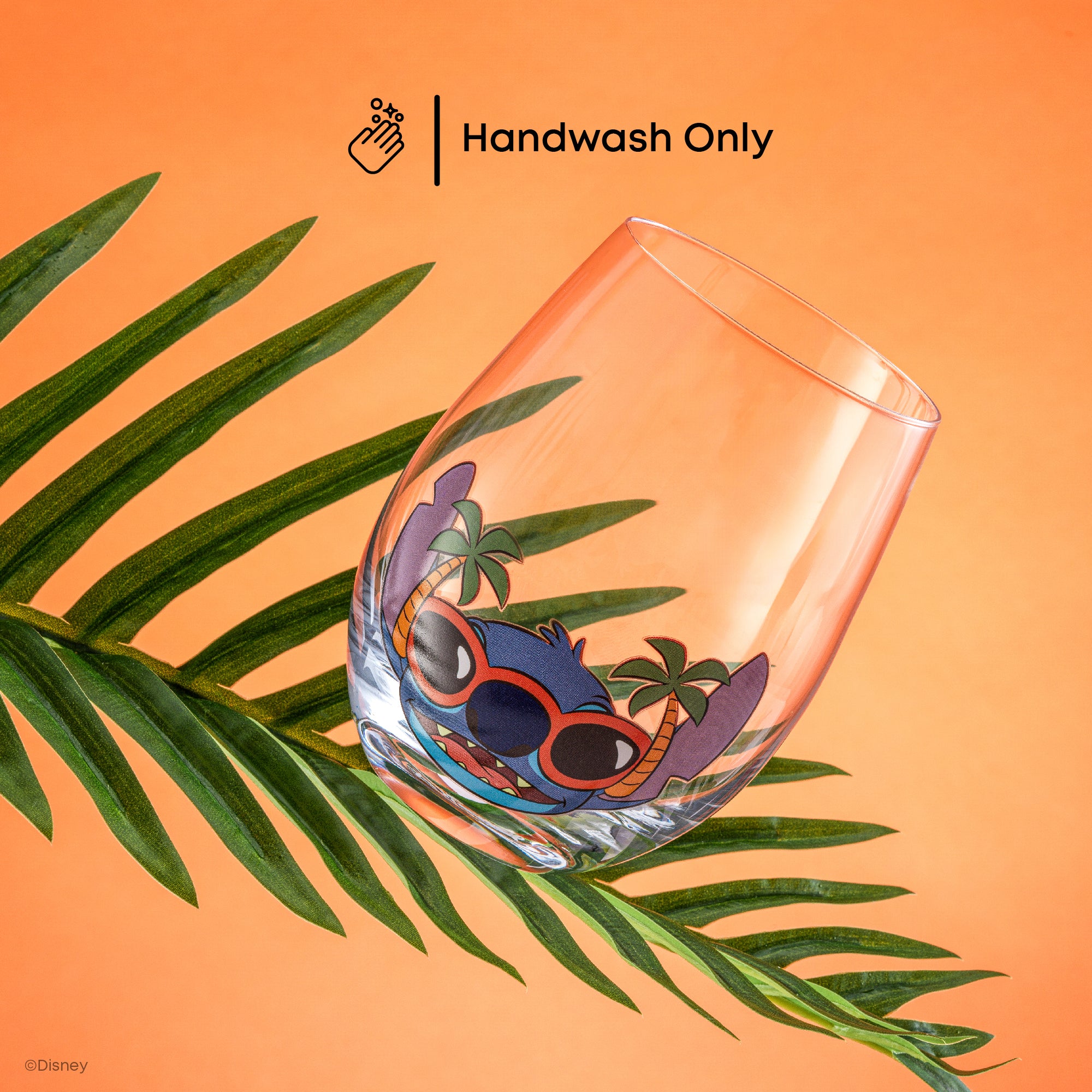 Disney Stitch Silly Sips Stemless Drinking Glasses