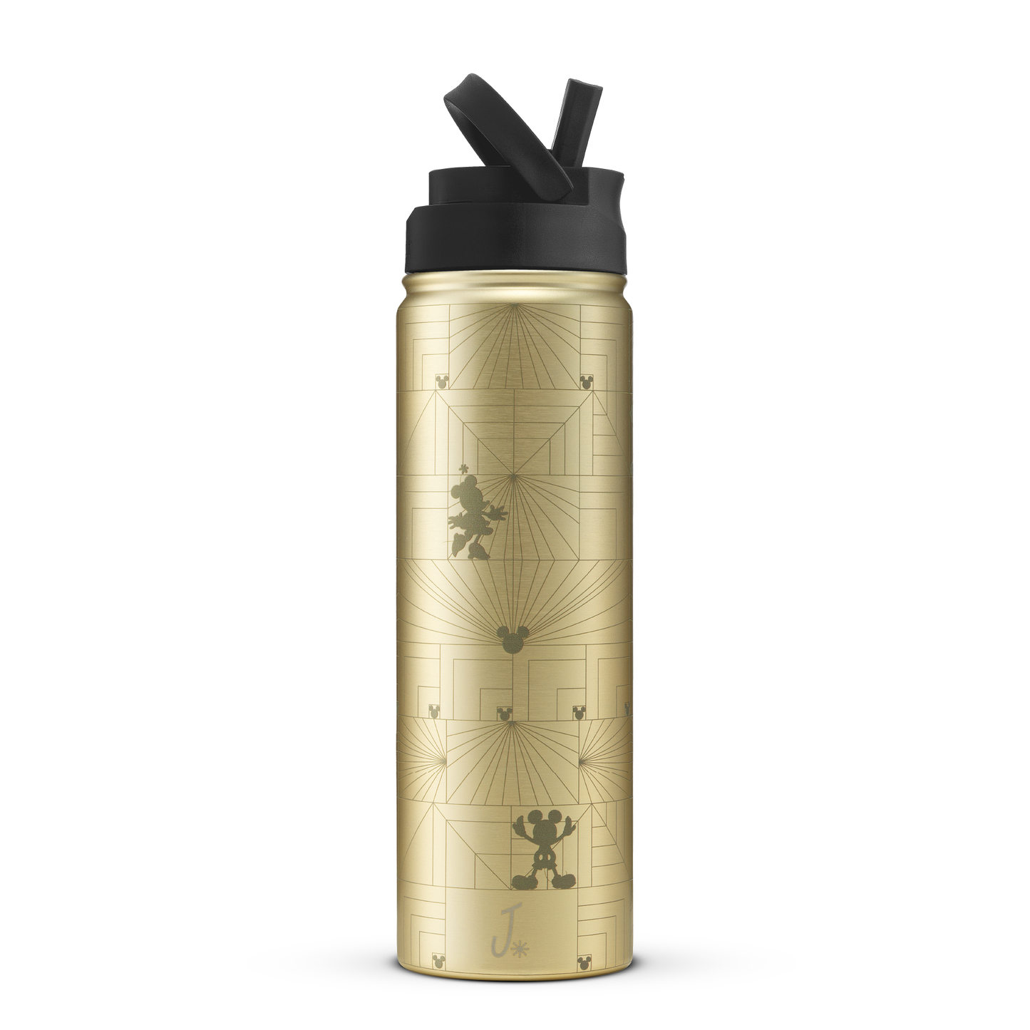 Disney Mickey Mouse and Minnie Mouse MonoMouse Stainless Steel Water Bottle