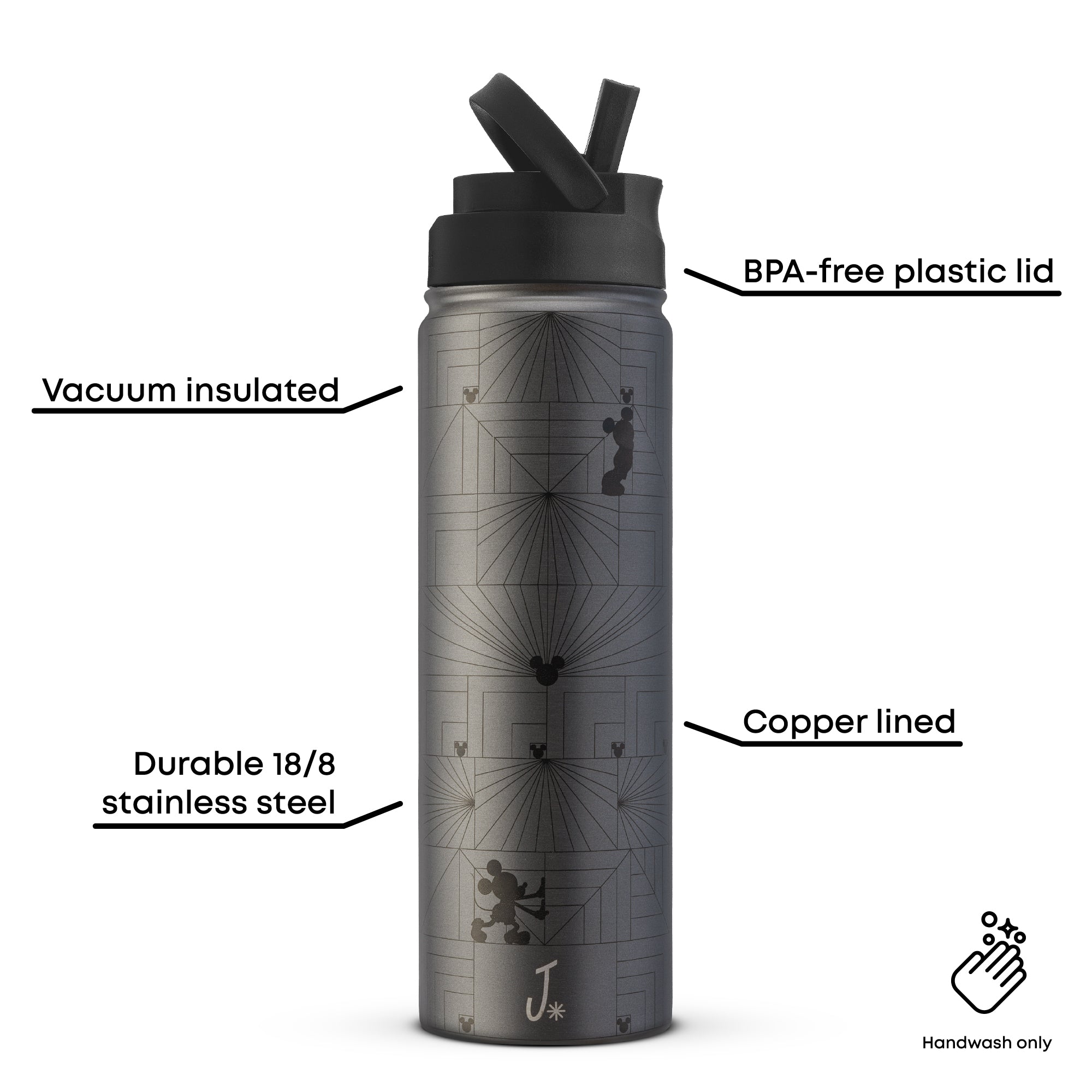 Disney Mickey Mouse MonoMouse Stainless Steel Water Bottle