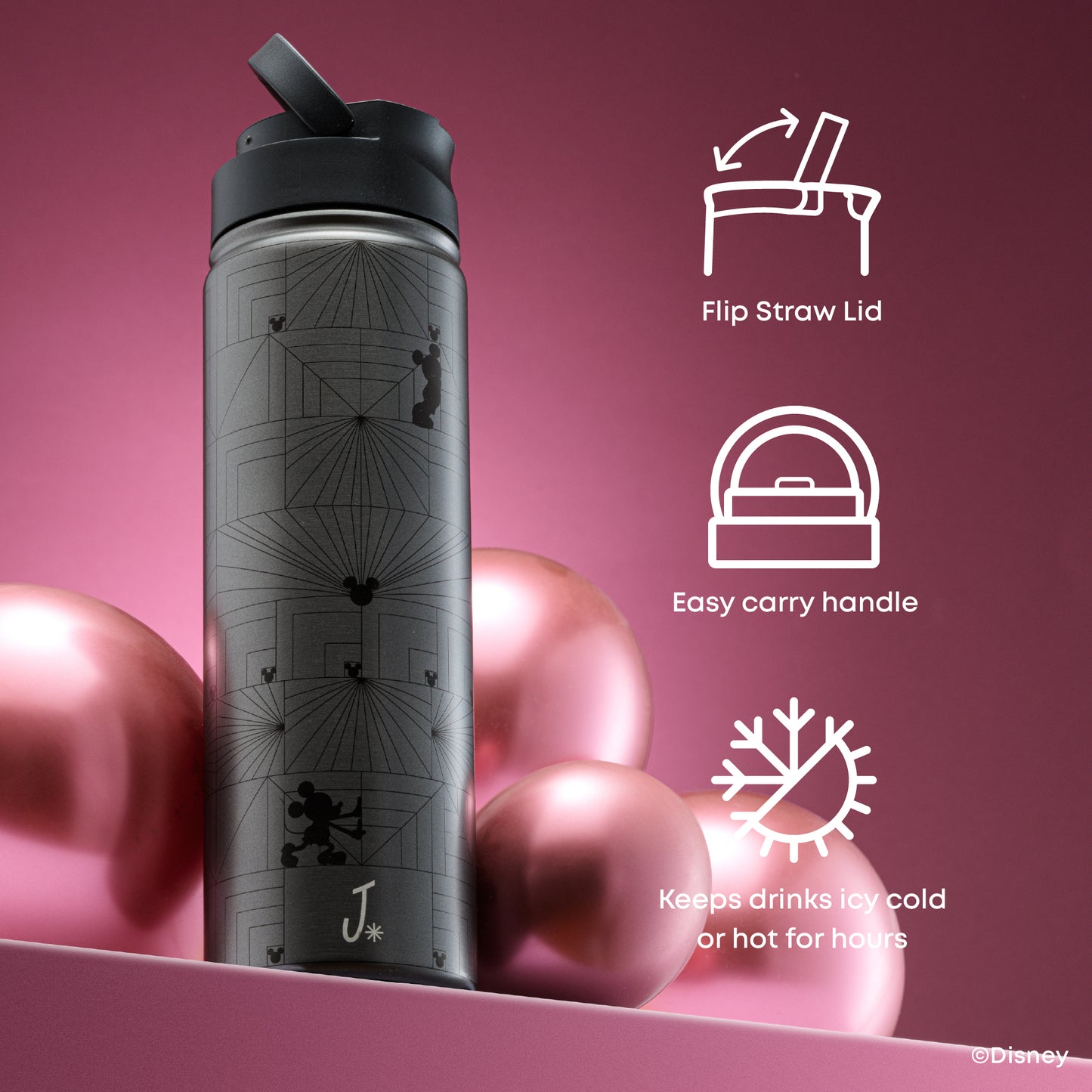 Disney Mickey Mouse MonoMouse Stainless Steel Water Bottle