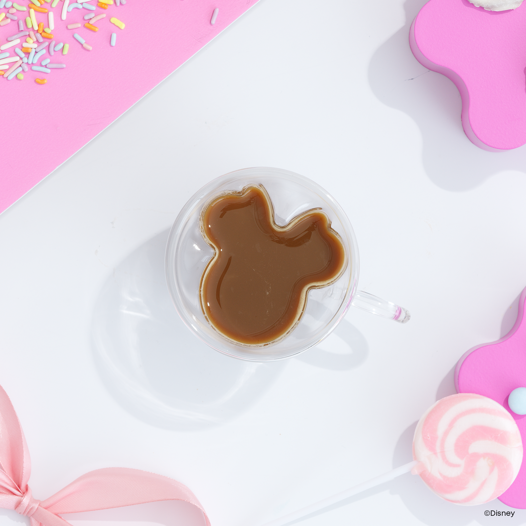 Disney Minnie Mouse 3D Double Wall Espresso Glasses