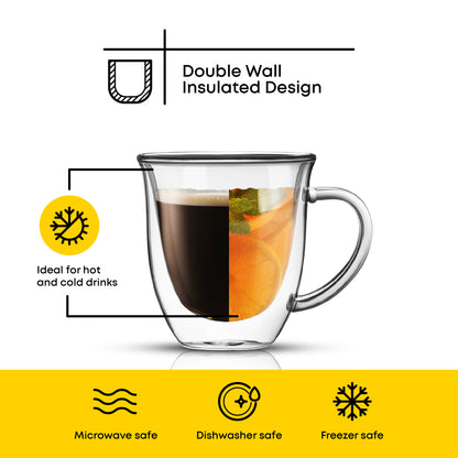 Serene Double Wall Glasses, 7.5 oz