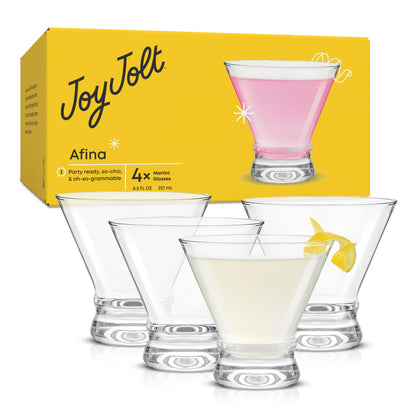 Afina Martini Glasses, 8.5 oz