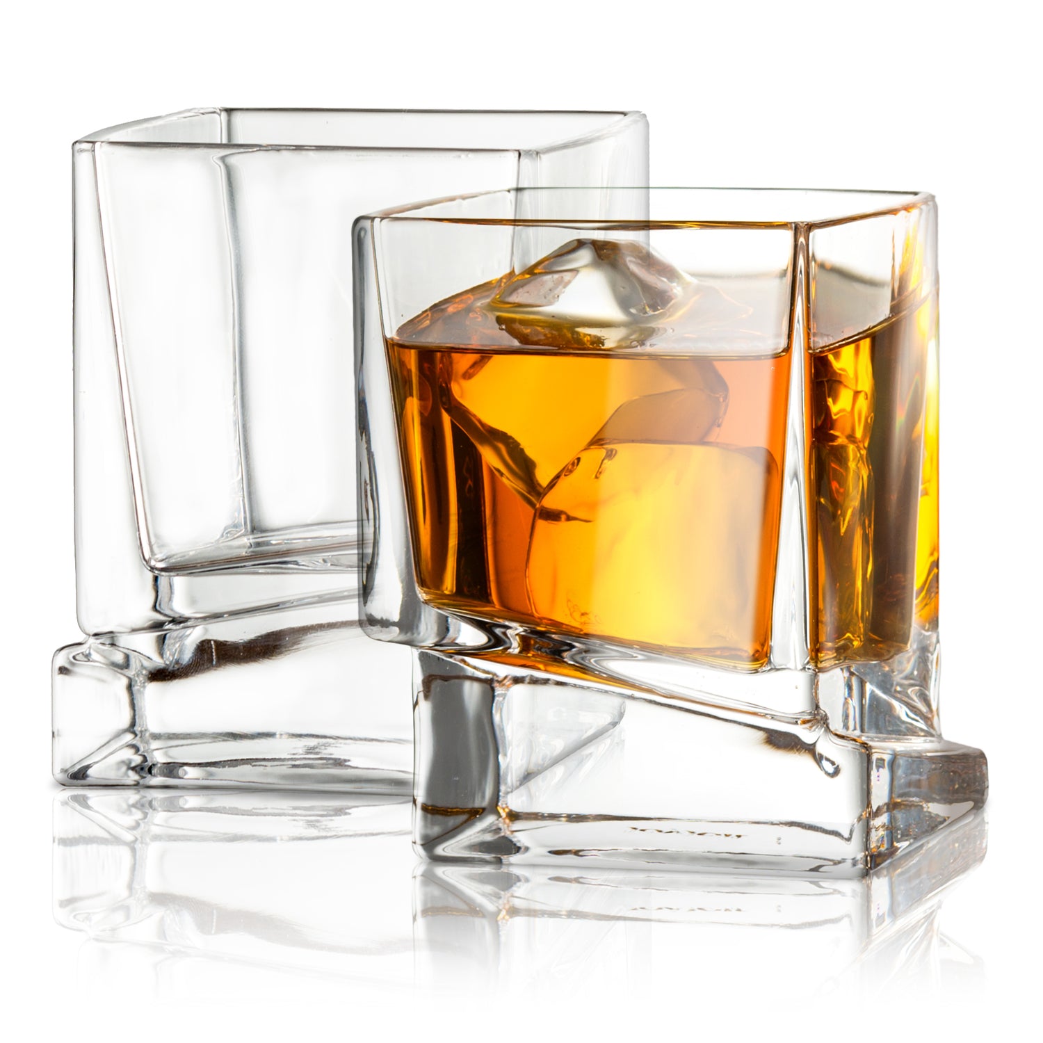 Carre Whiskey Glasses, 10 oz