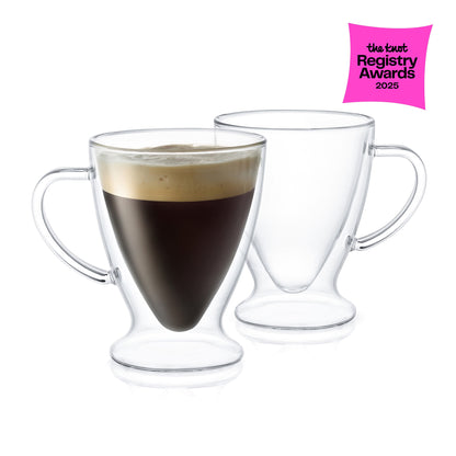 Declan Irish Double Wall Espresso Glasses, 5 oz