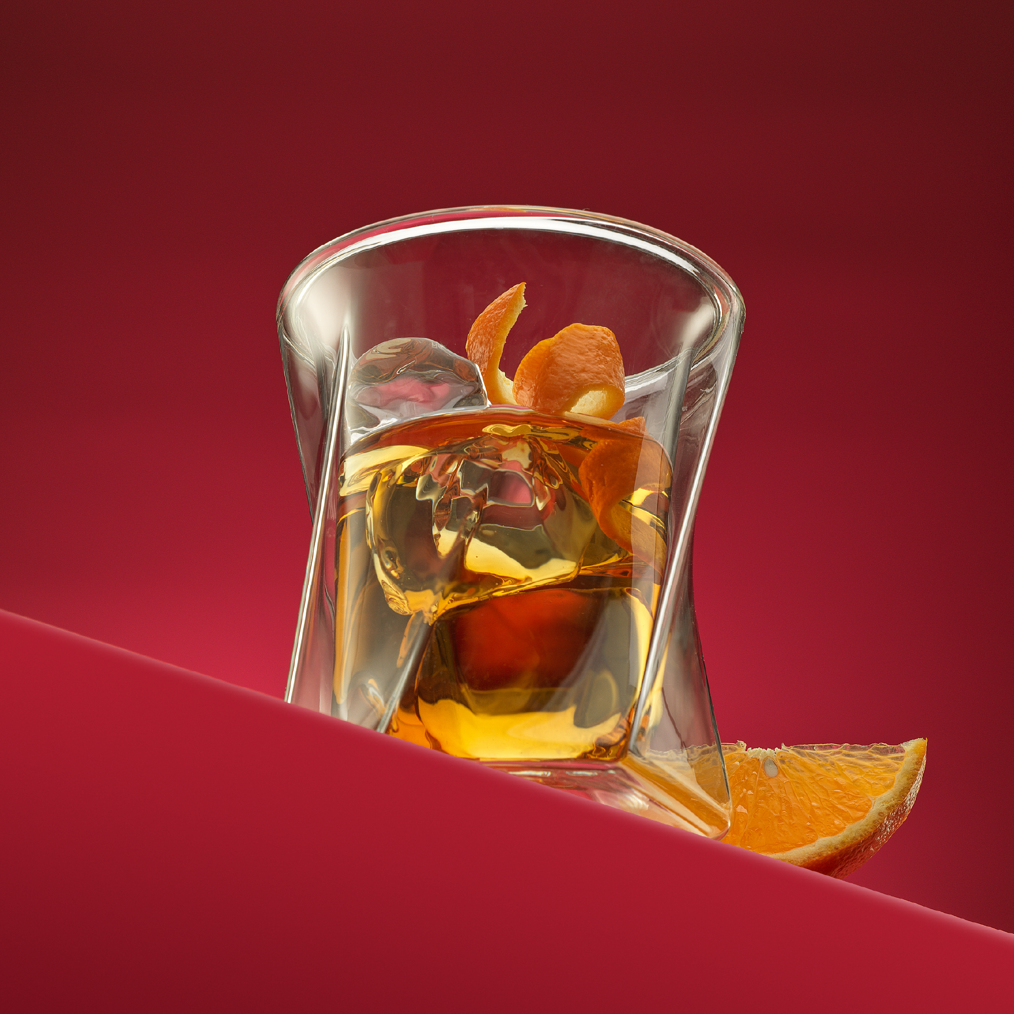 Lacey Double Wall Double Old Fashion Whiskey Glasses