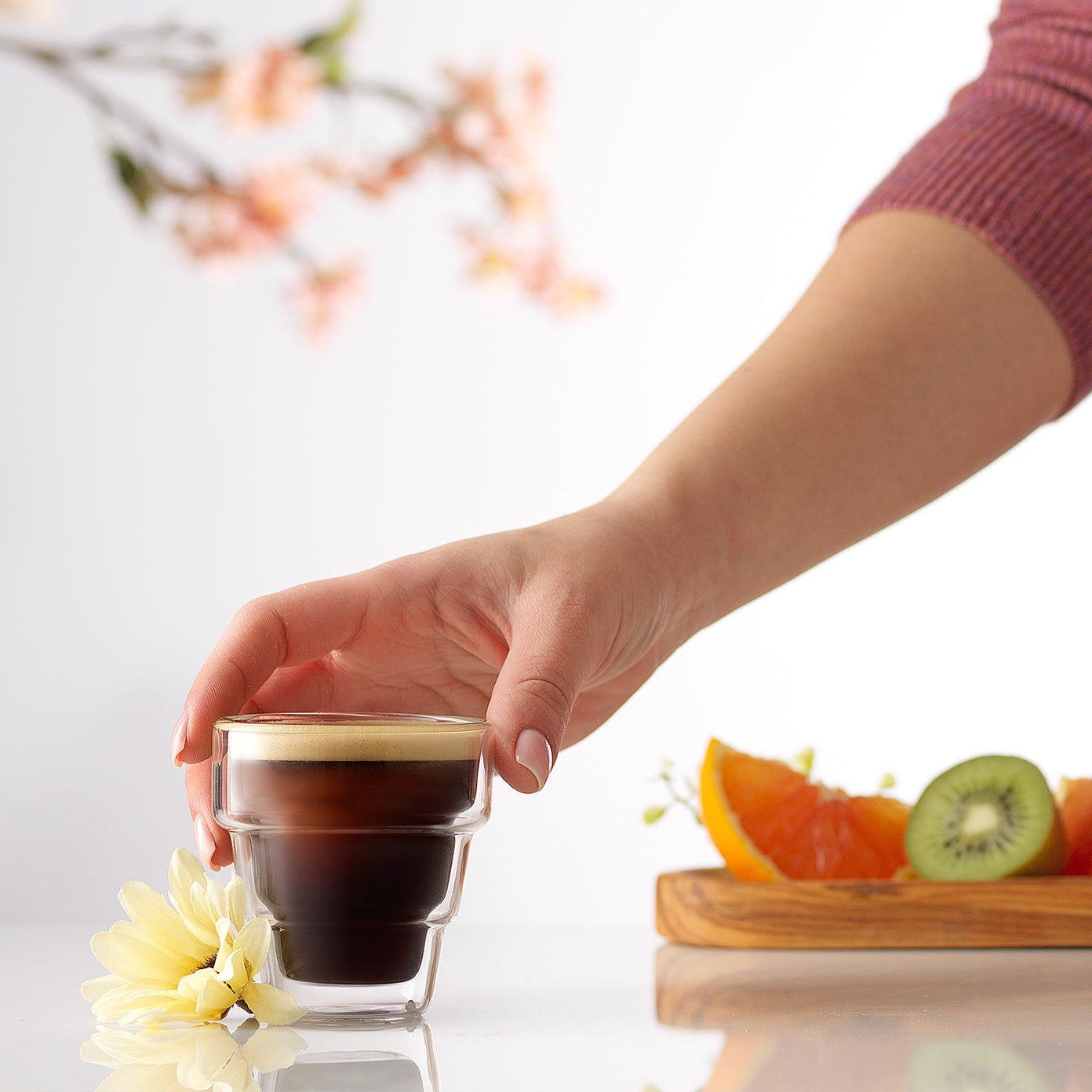 Pila Double Walled Espresso Glass Cups - Thumbnail 4