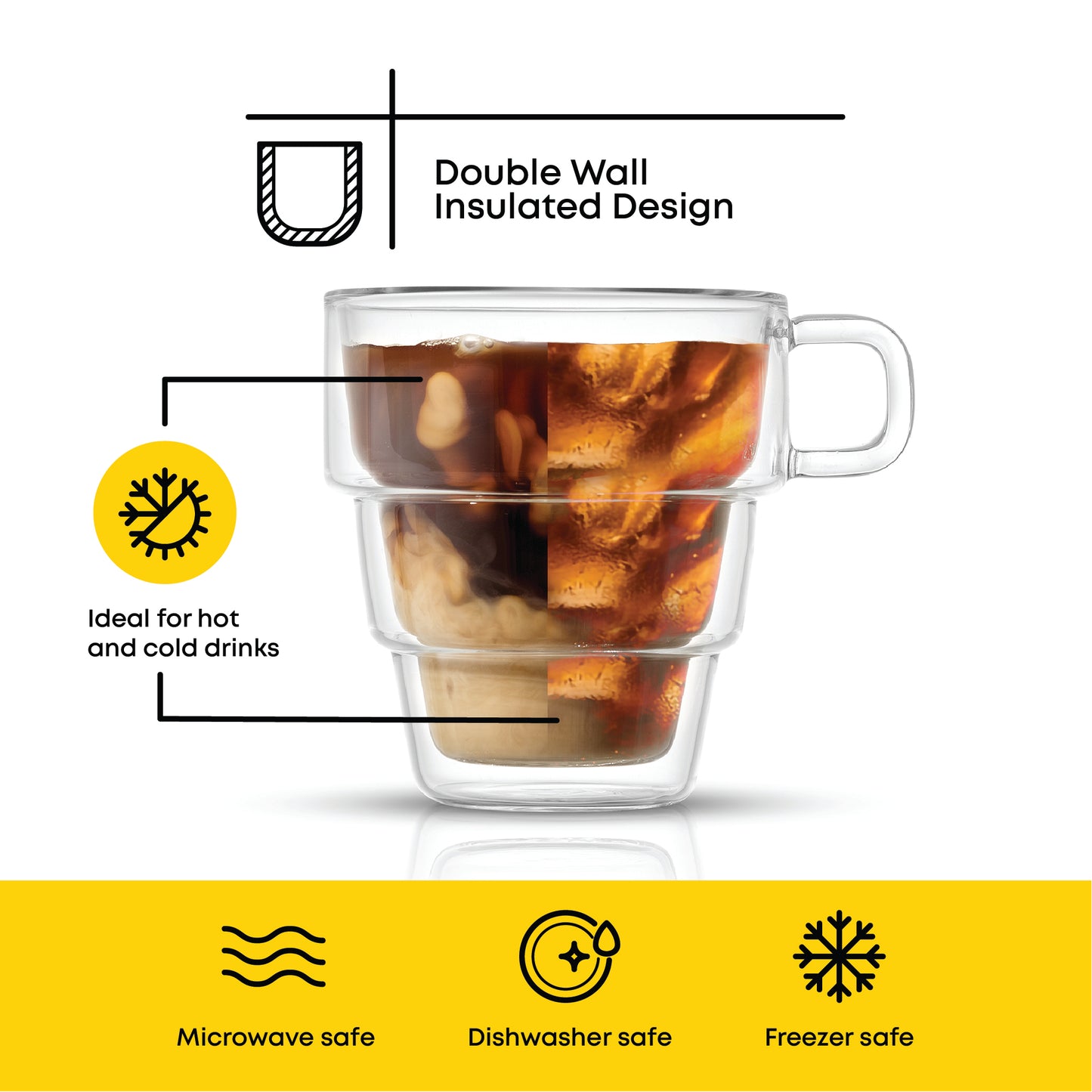 Pila Double Wall Glasses, 10 oz