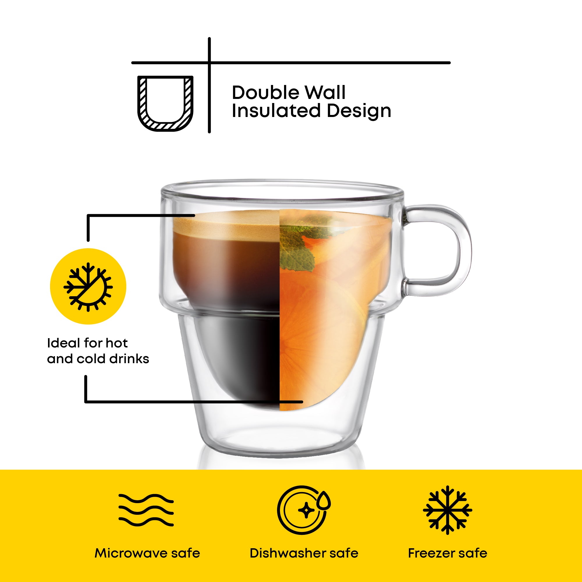 Stoiva Double Wall Espresso Glasses