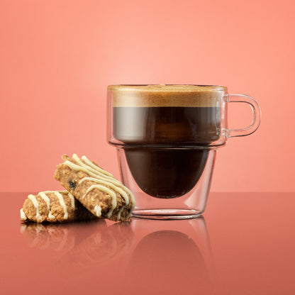 Stoiva Double Wall Espresso Glasses, 5 oz