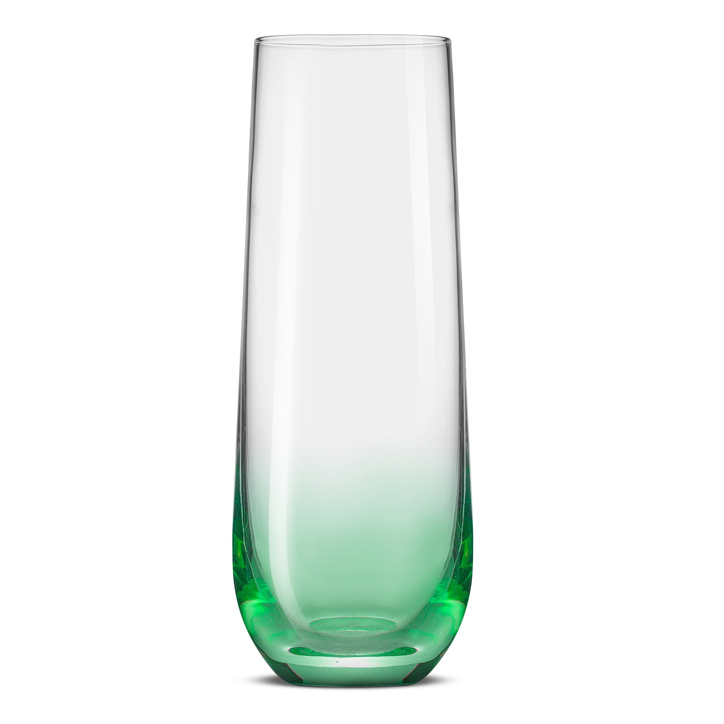 Hue Colored Stemless Champagne Flutes, 9.5 oz