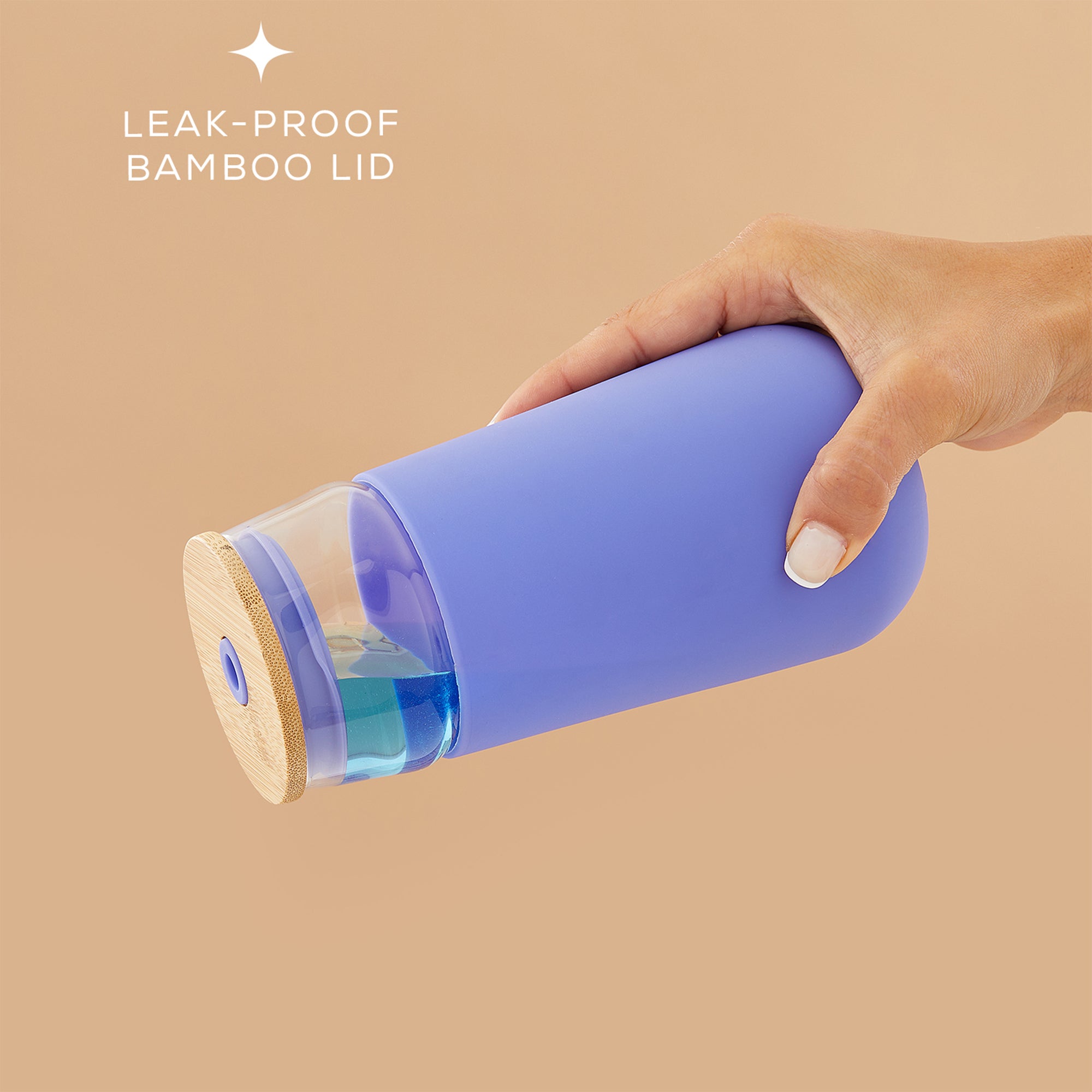 JoyJolt Tumbler with Bamboo Lid, Straw & Silicone Sleeve