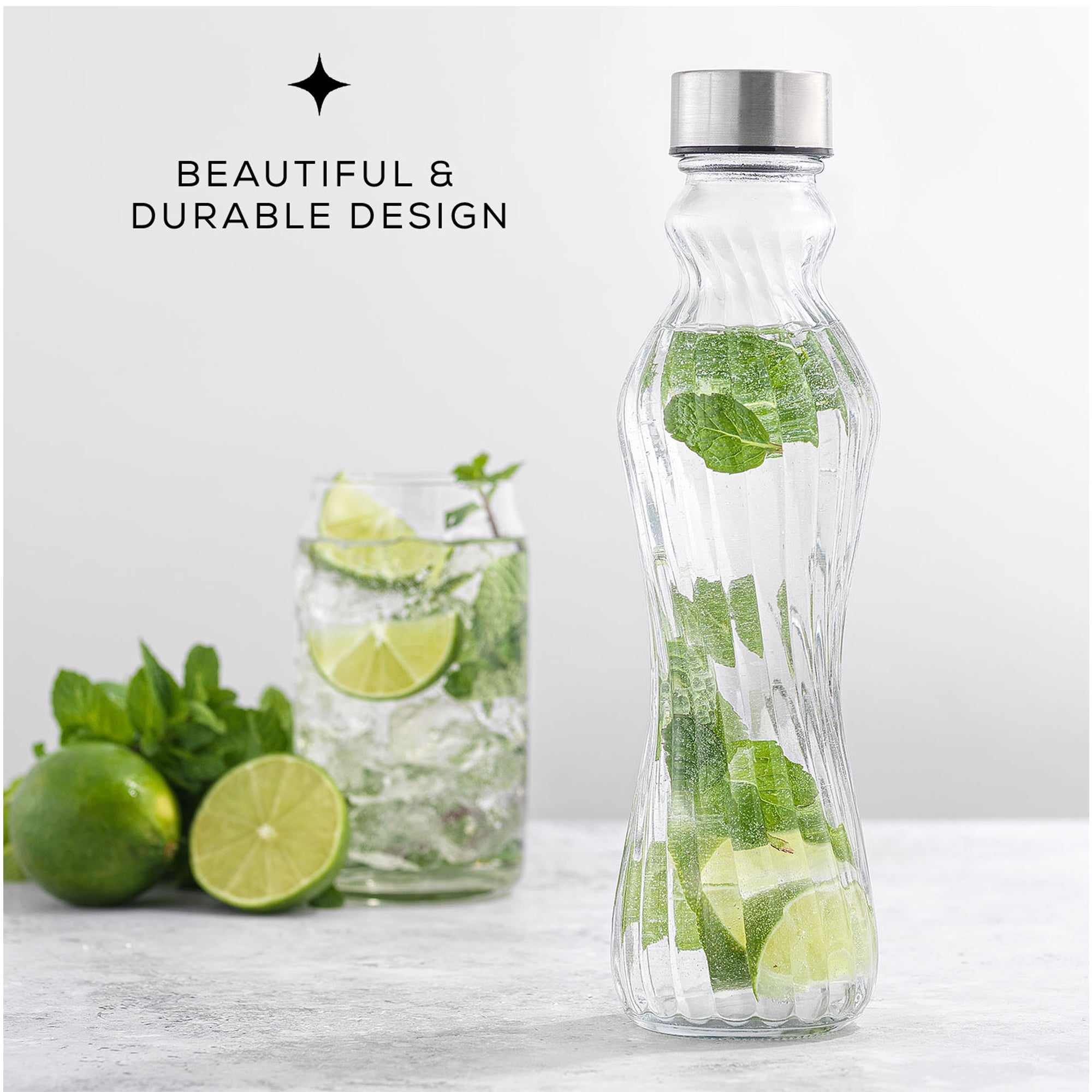 JoyJolt Spring Glass Insulated Water Bottle - Thumbnail 4