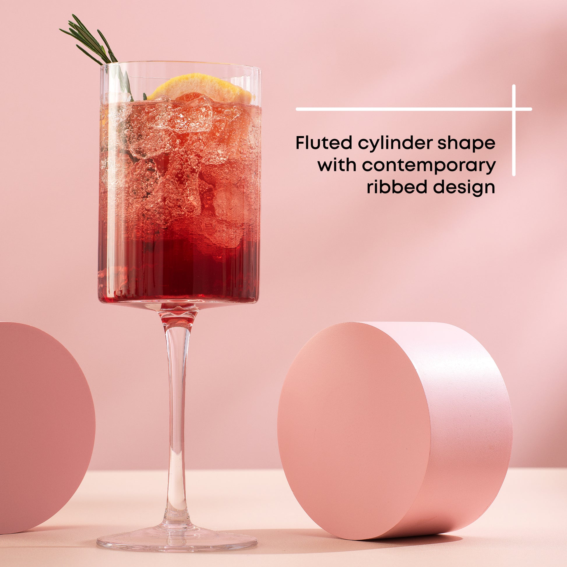 ello wine glasses JoyJolt Elle Fluted Red Wine Glasses (Set of 2)