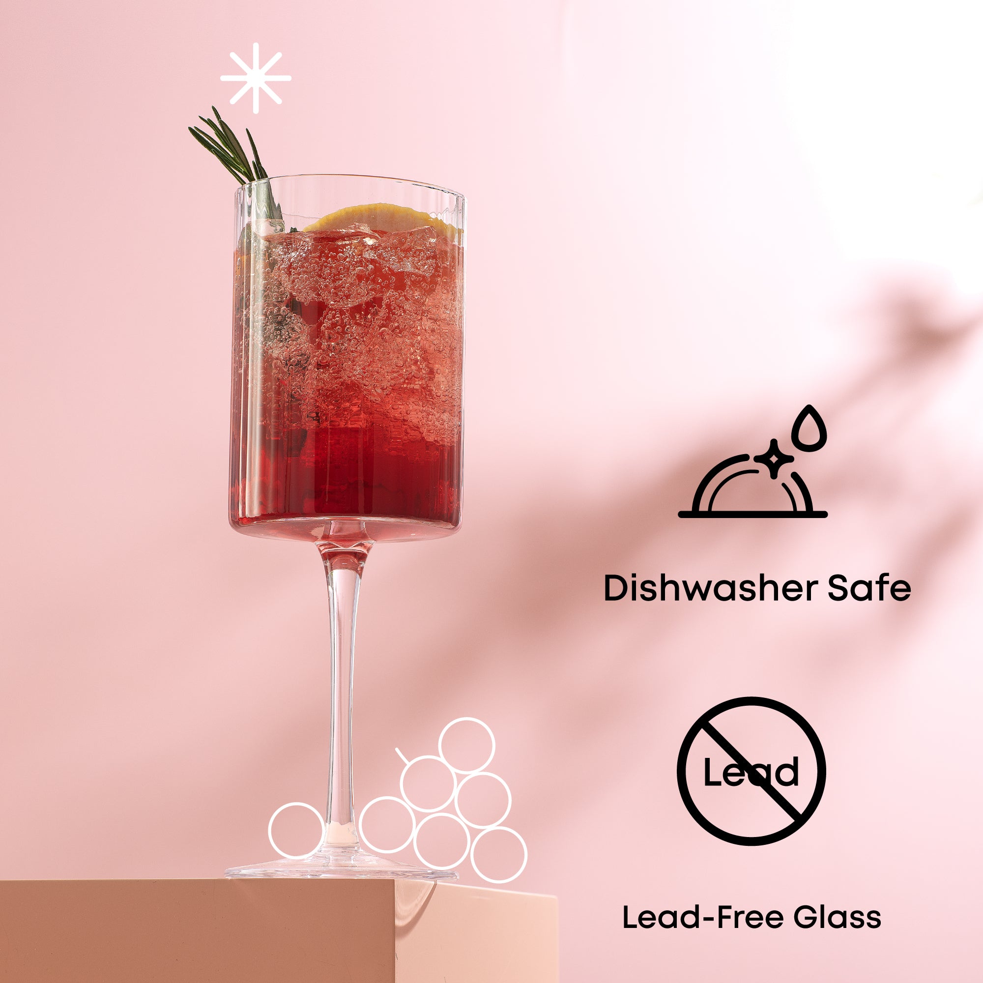 JoyJolt Elle Wine Glasses - Thumbnail 5