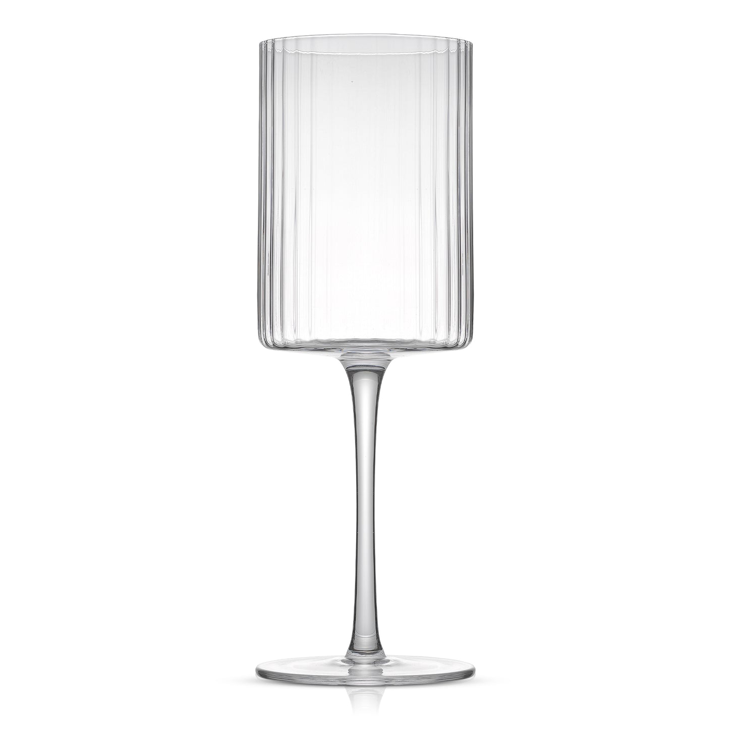 Elle Fluted Red Wine Glasses, 16.5 oz