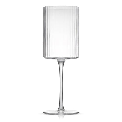 Elle Fluted Red Wine Glasses, 16.5 oz