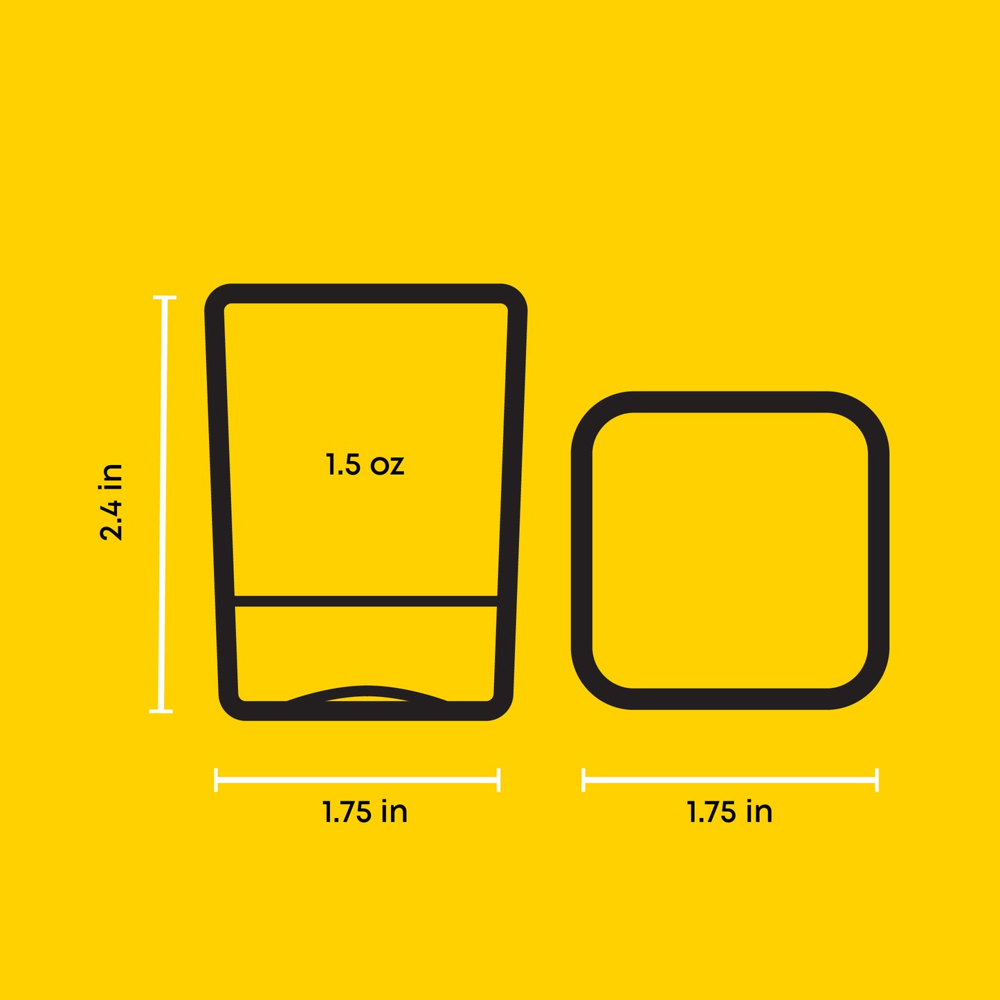 City Shot Glasses, 1.5 oz