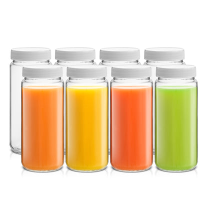 Glass Juice Bottles with Lids