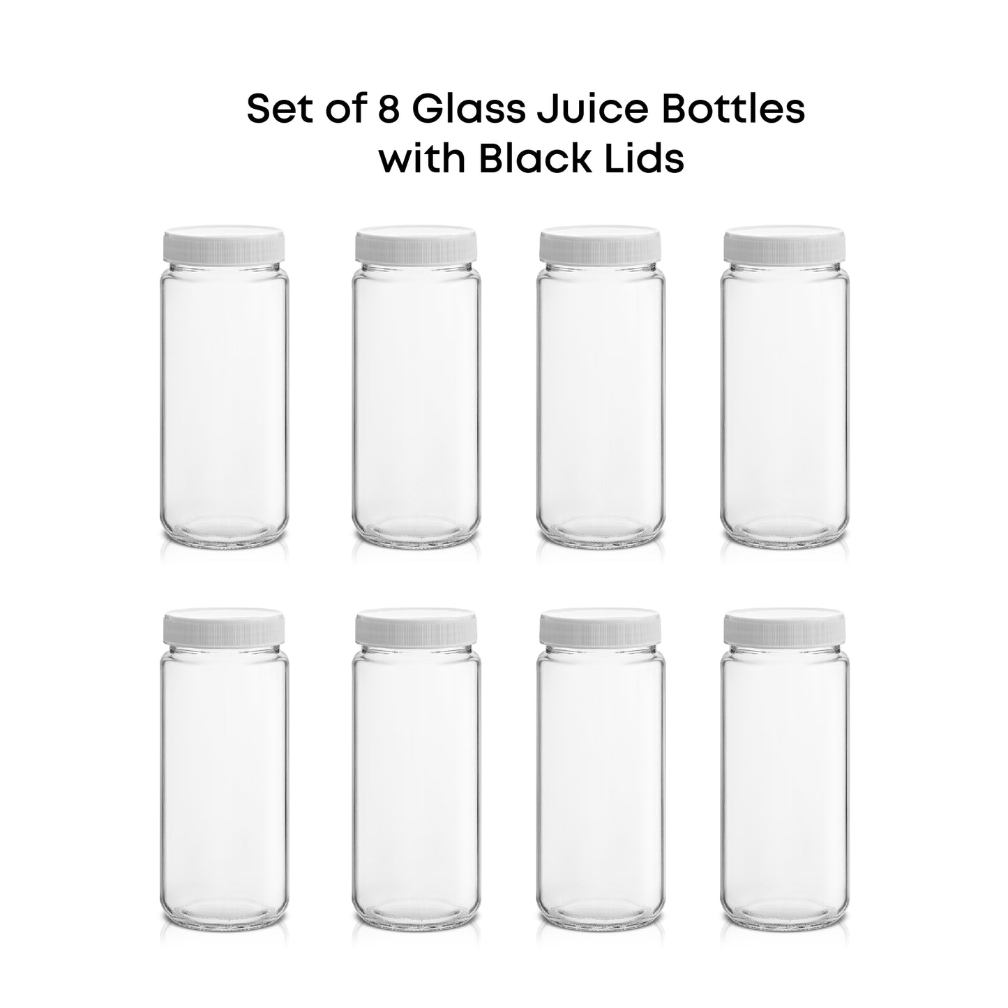 Glass Juice Bottles with Lids