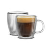 Savor Fluted Double Wall Espresso Glasses, 5.4 oz