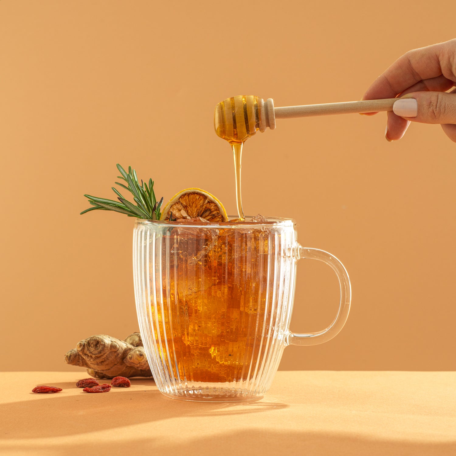 Savor Fluted Double Wall Coffee Glasses, 13.5 oz