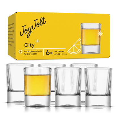 City Shot Glasses, 1.5 oz