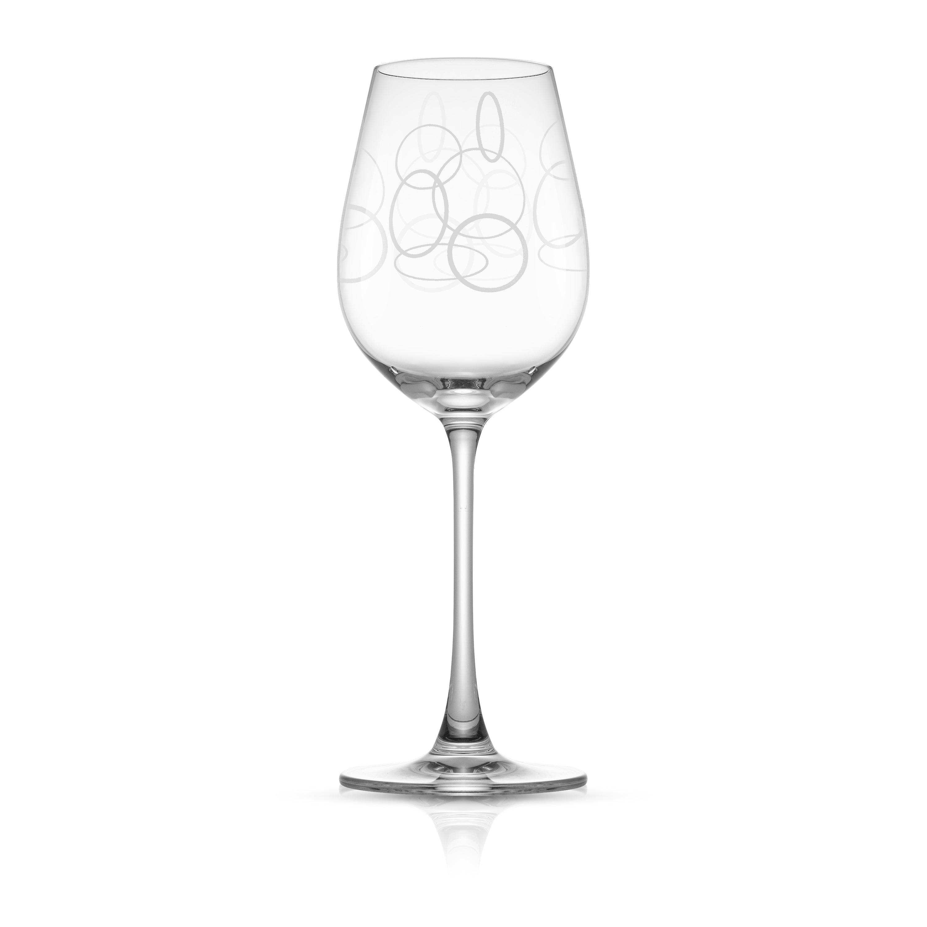 Geo Crystal Red Wine Glasses - 23 oz - Set of 4