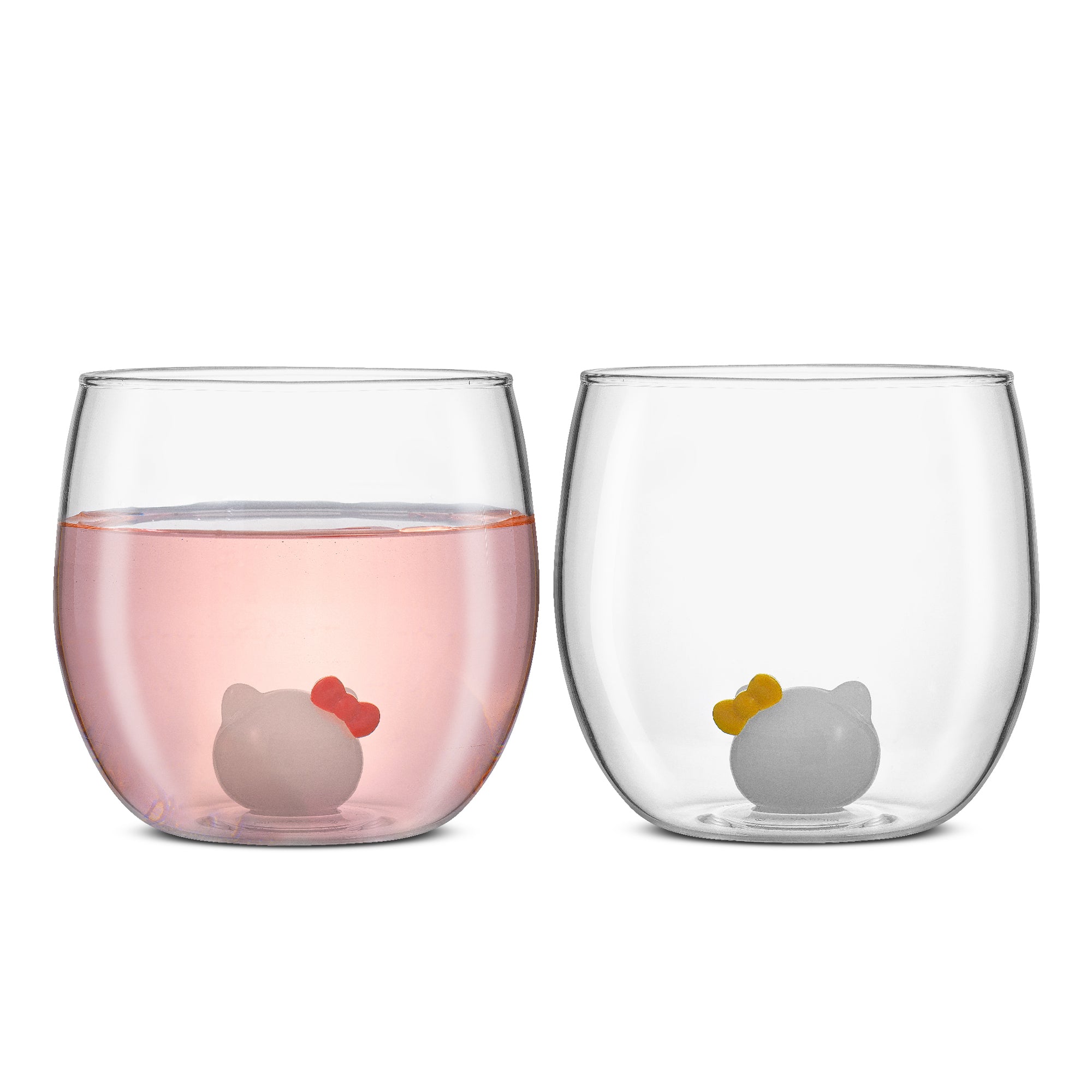 Hello Kitty® and Mimmy 3D Icon Short Drinking Glasses – JoyJolt