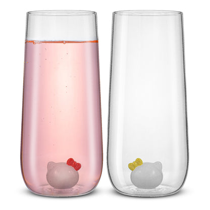 Hello Kitty® and Mimmy 3D Icon Tall Drinking Glasses