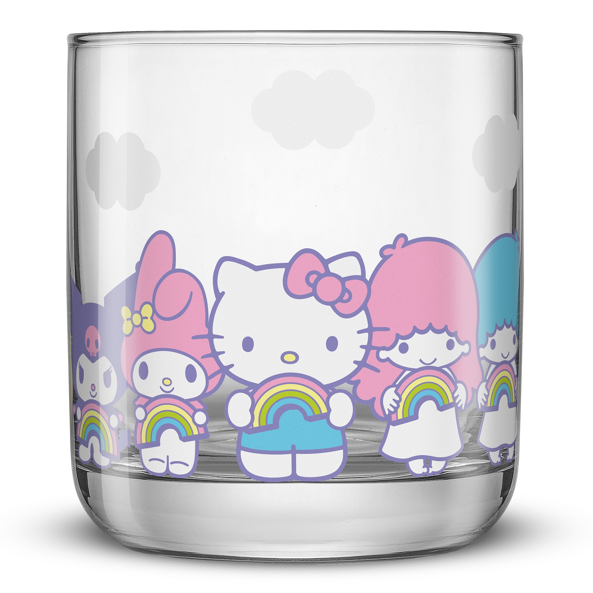 Hello Kitty® and Friends Rainbow Short Drinking Glasses – JoyJolt