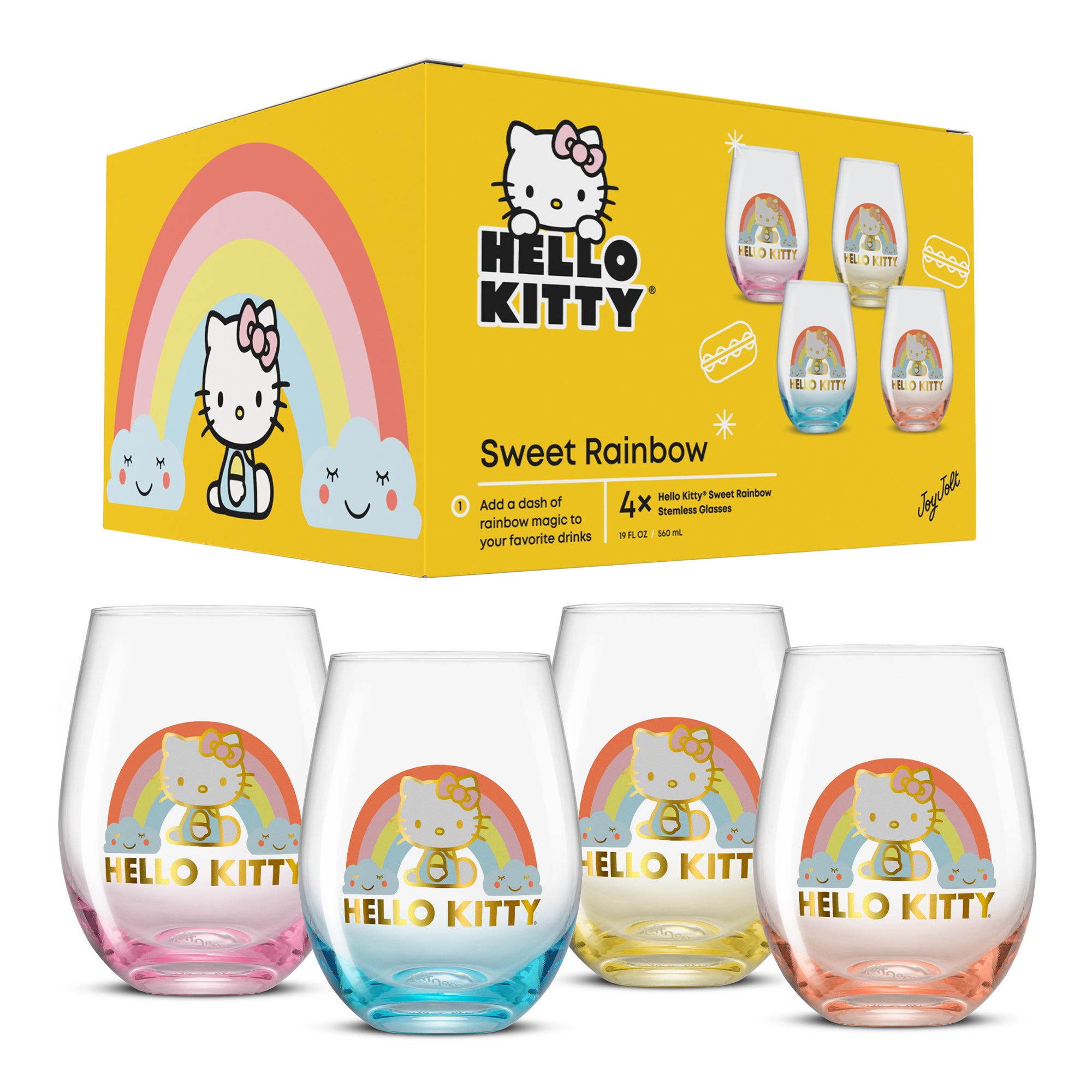 JoyJolt Hello Kitty Drinking Glasses - Thumbnail 5
