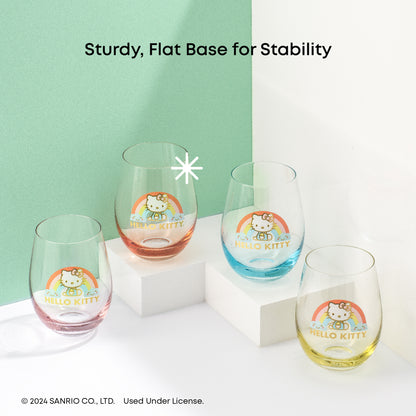 Hello Kitty® Sweet Rainbow Stemless Drinking Glasses
