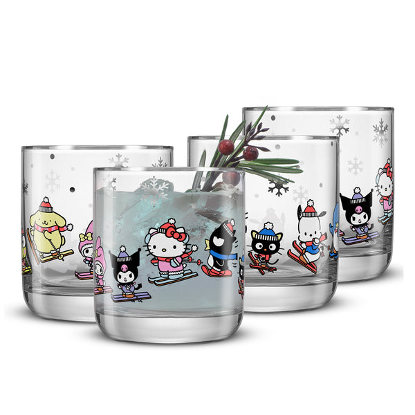 Hello Kitty® and Friends Winter Wonderland Short Glasses | JoyJolt