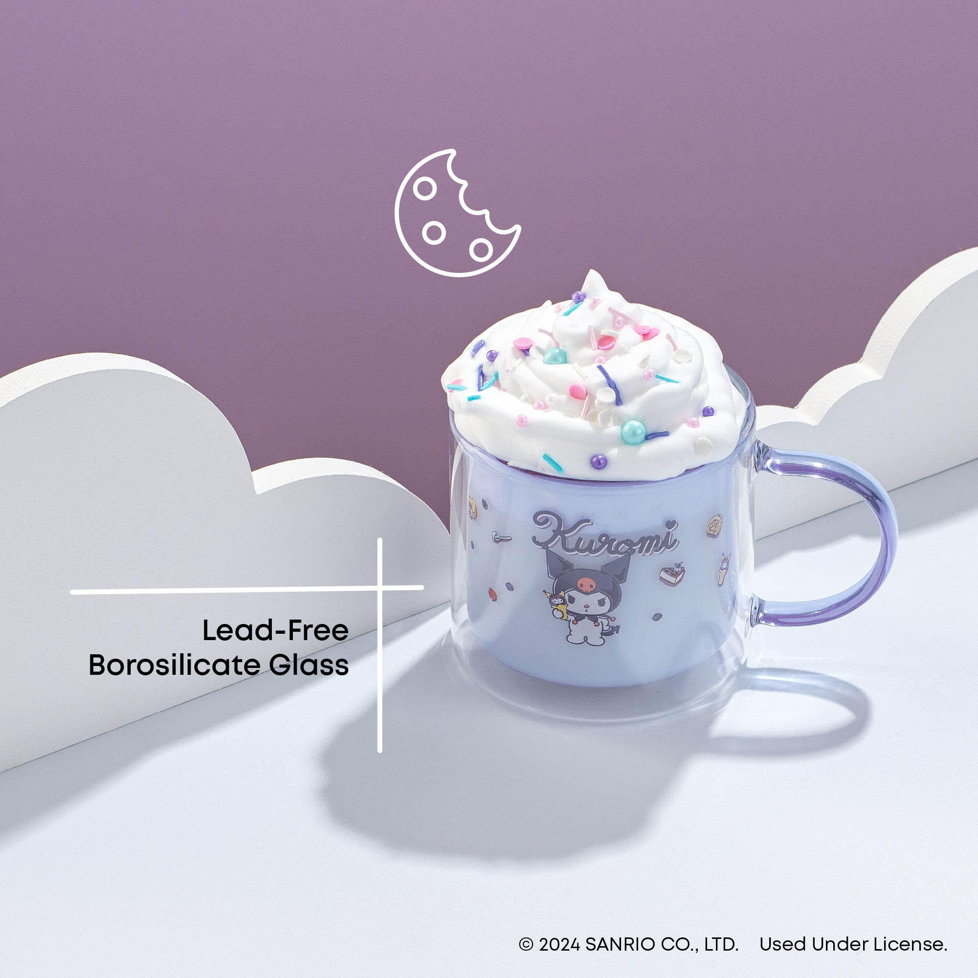 Sanrio Kuromi Double Wall Coffee Mug | JoyJolt