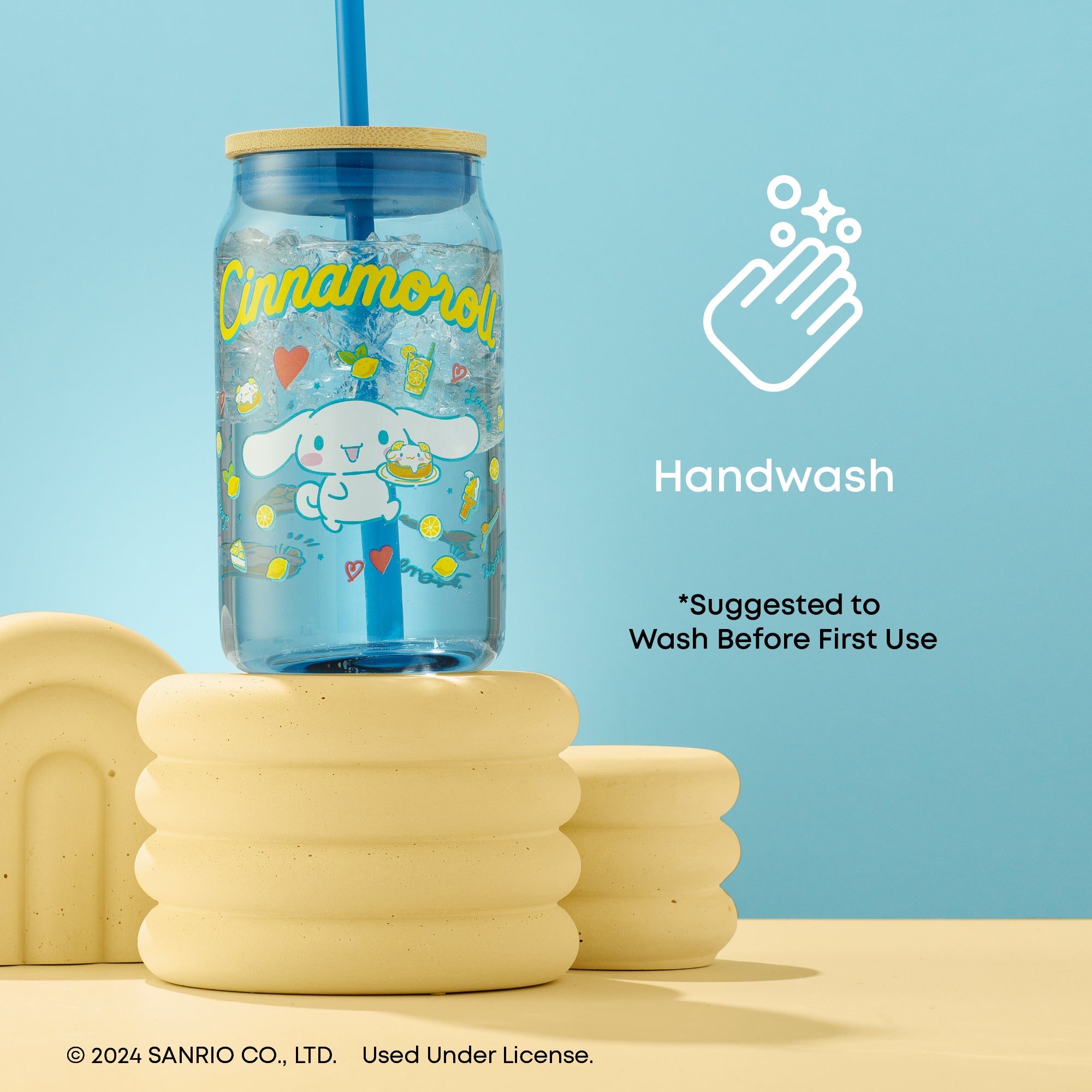Hello Kitty® and Friends Favorite Flavor Cinnamoroll Glass Tumbler