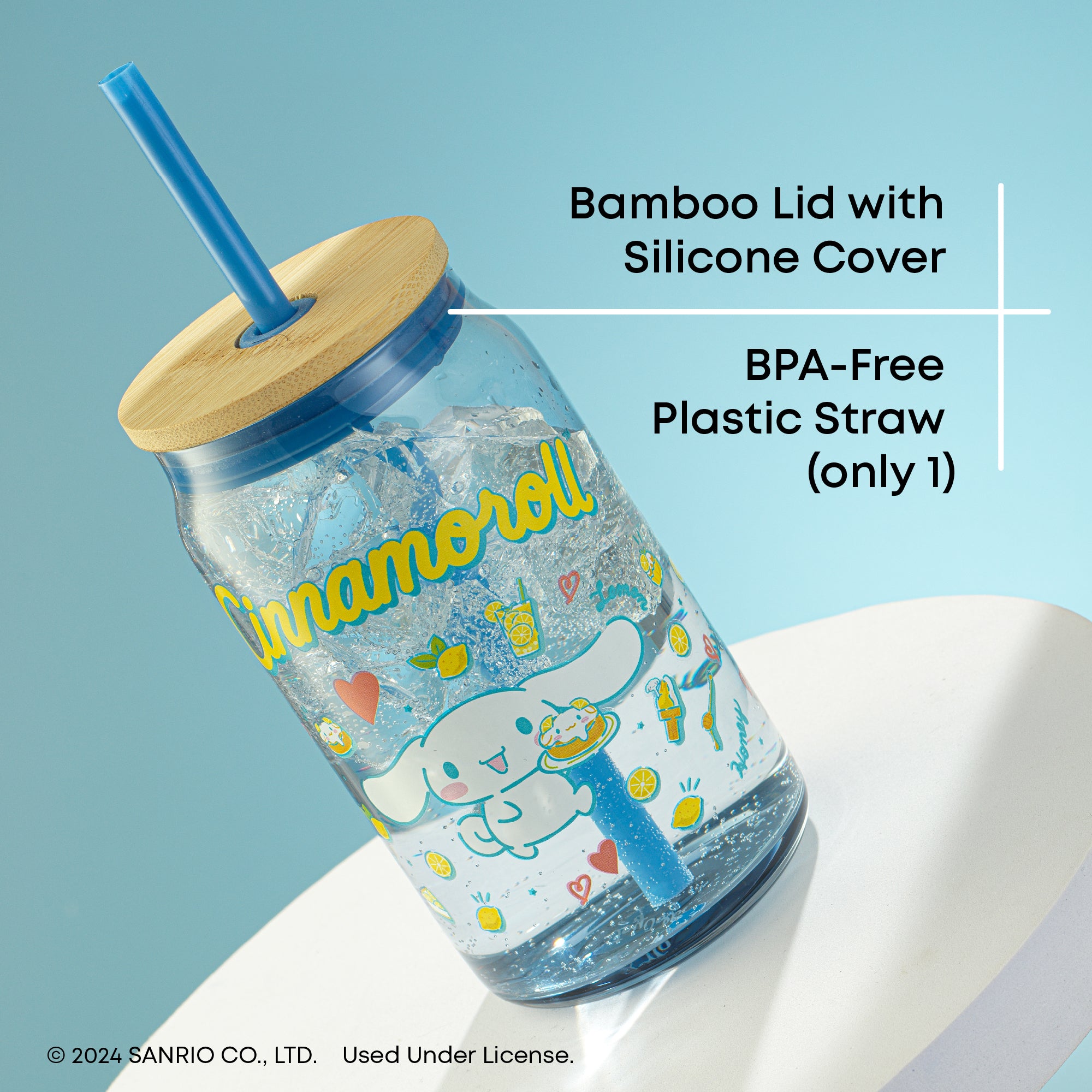Hello Kitty® and Friends Favorite Flavor Cinnamoroll Glass Tumbler