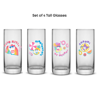 Hello Kitty® and Friends Pool Party Tall Drinking Glasses
