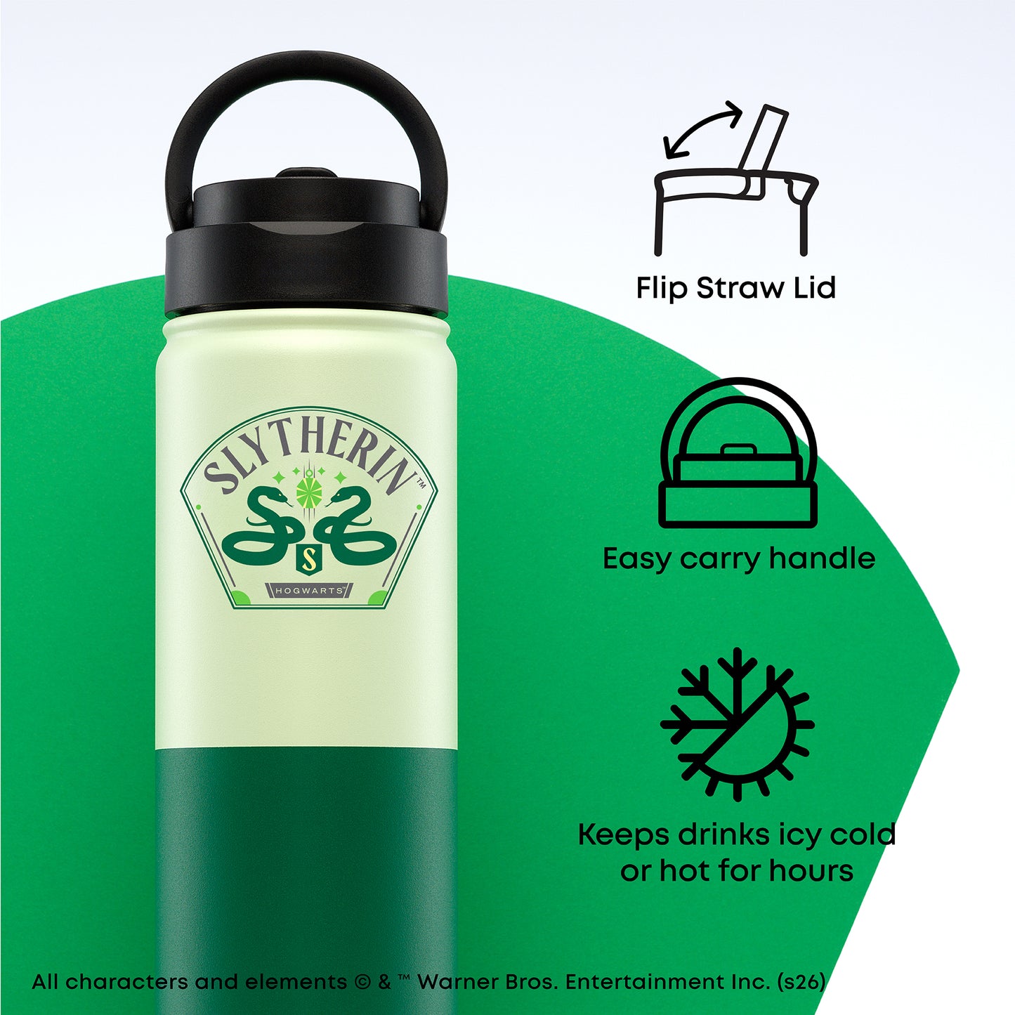 Harry Potter Slytherin Stainless Steel Water Bottle