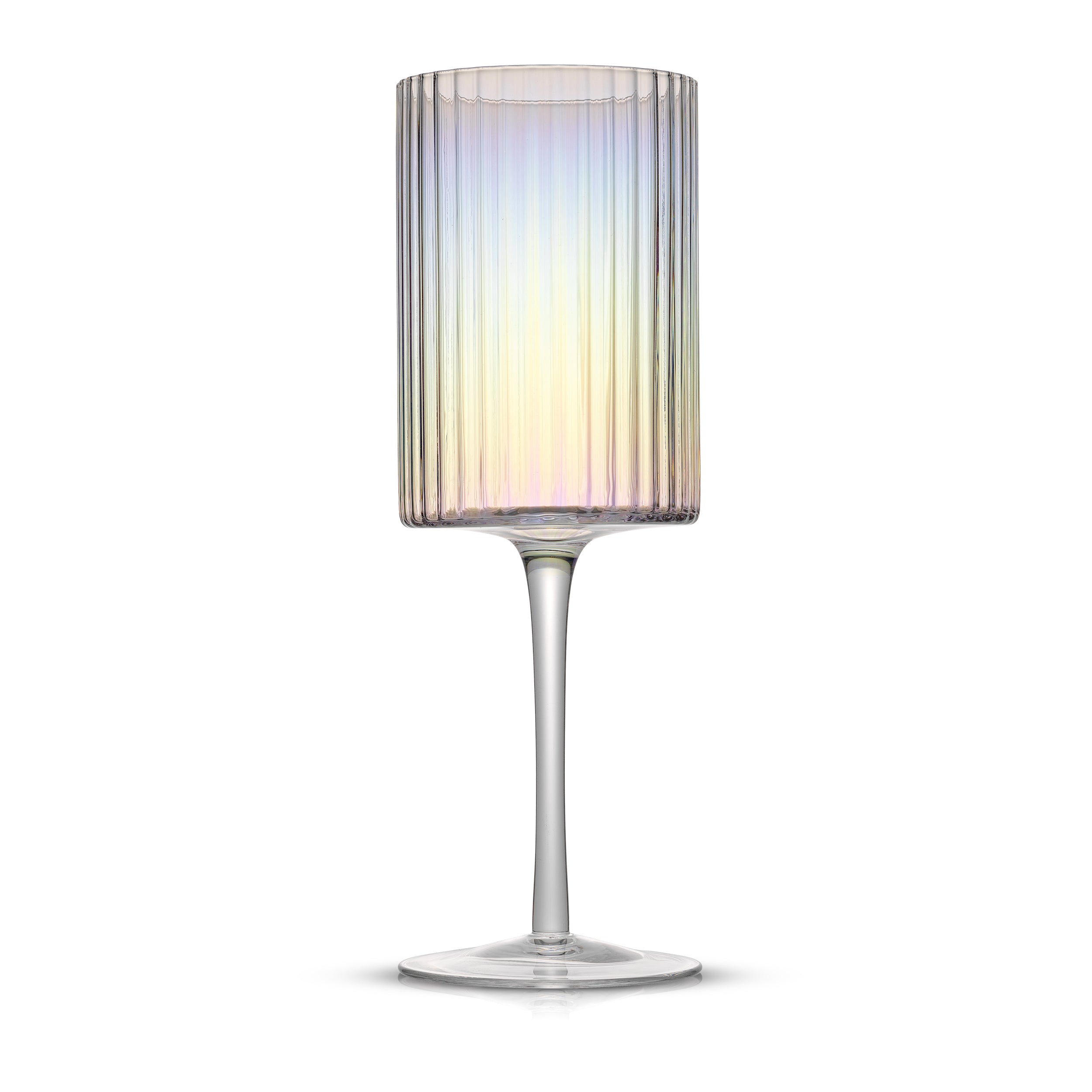 Christian Siriano New York Chroma Iridescent Red Wine Glass Set