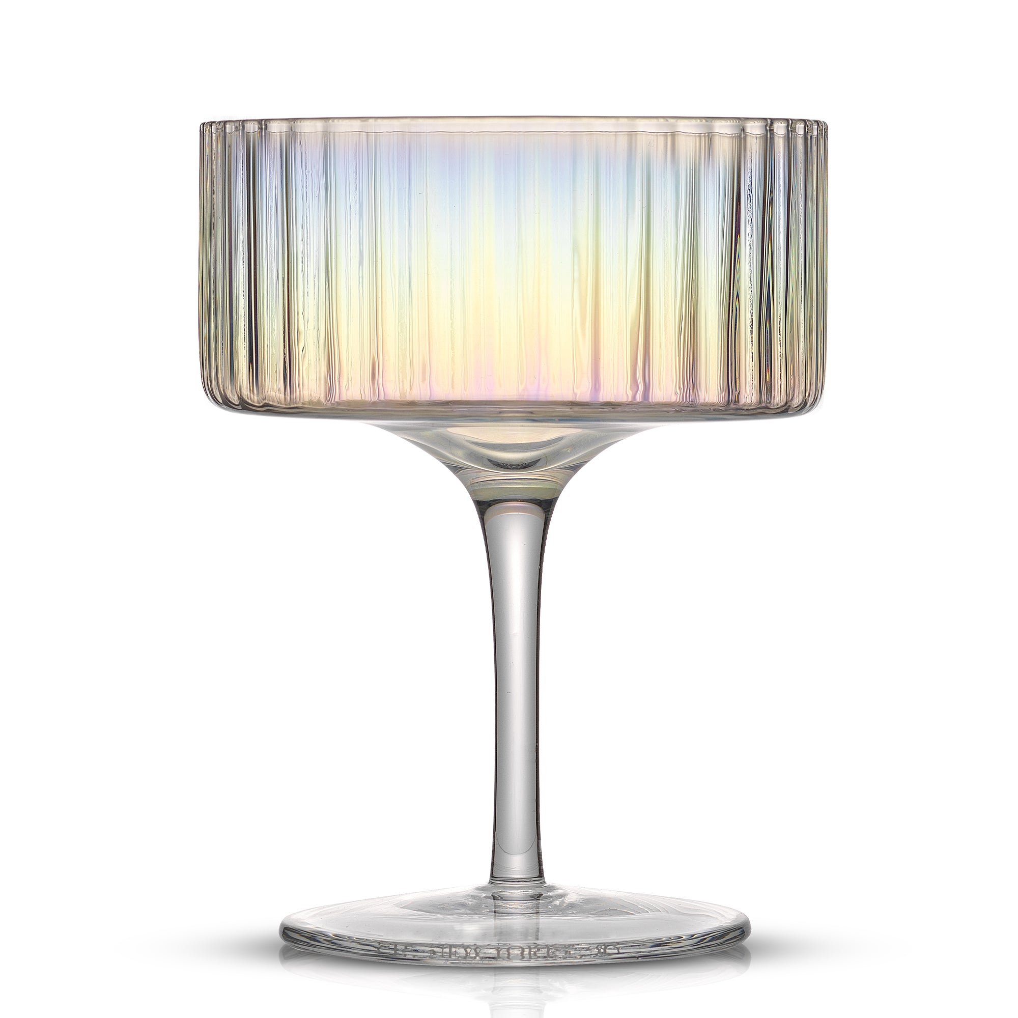 Christian Siriano New York Chroma Iridescent Coupe Glass Set