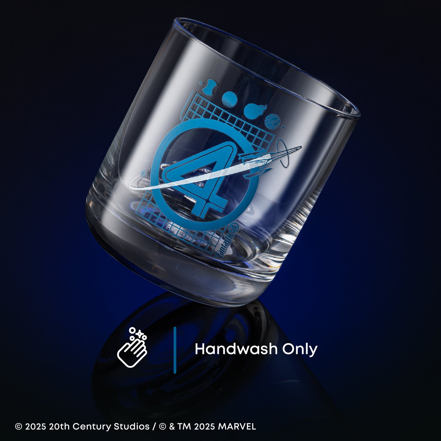 Fantastic Four Blueprint Short Glasses