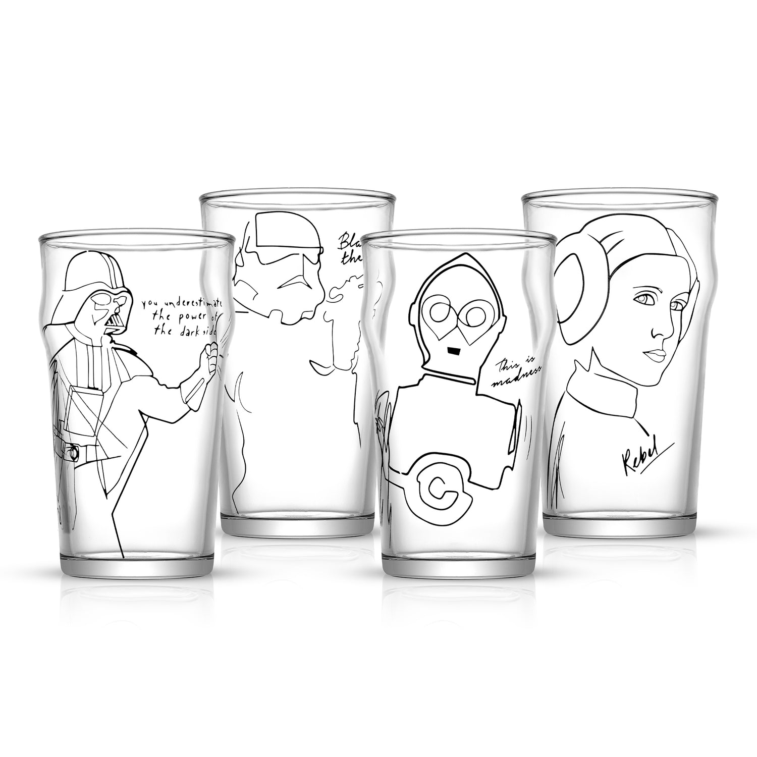 Star Wars™ Striking Sketch Drinking Glass Set